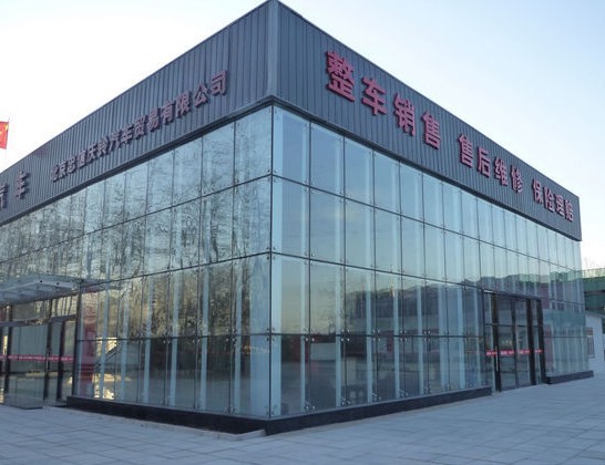 产品名称：4S店玻璃幕墙工程